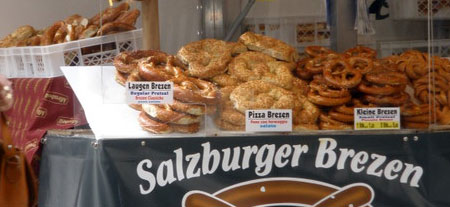 Pretzels in Salzburg...mmmmm