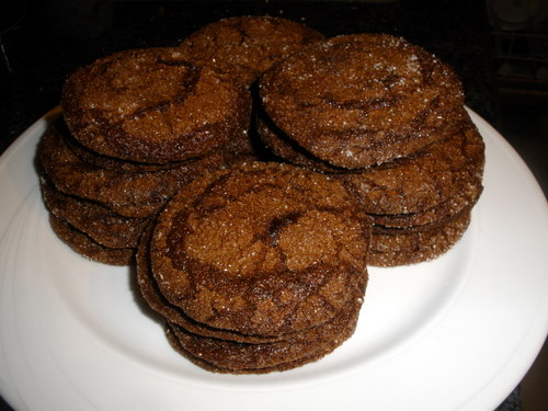 Molasses sugar cookies from allrecipes.com