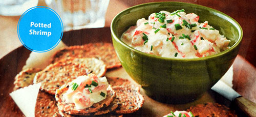 Potted shrimp picture from Clean Eating Magazine...